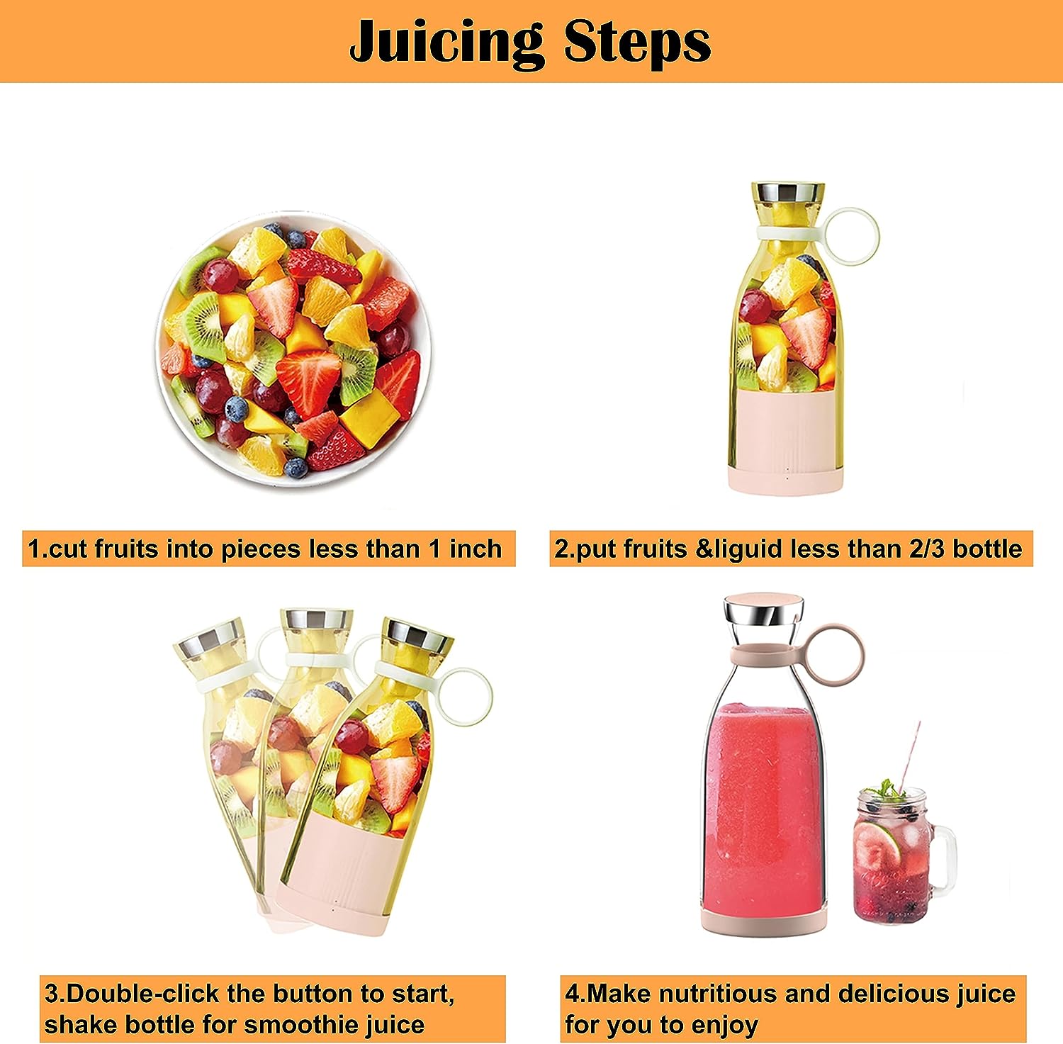 Portable Juicer Bottle Noon Marrt