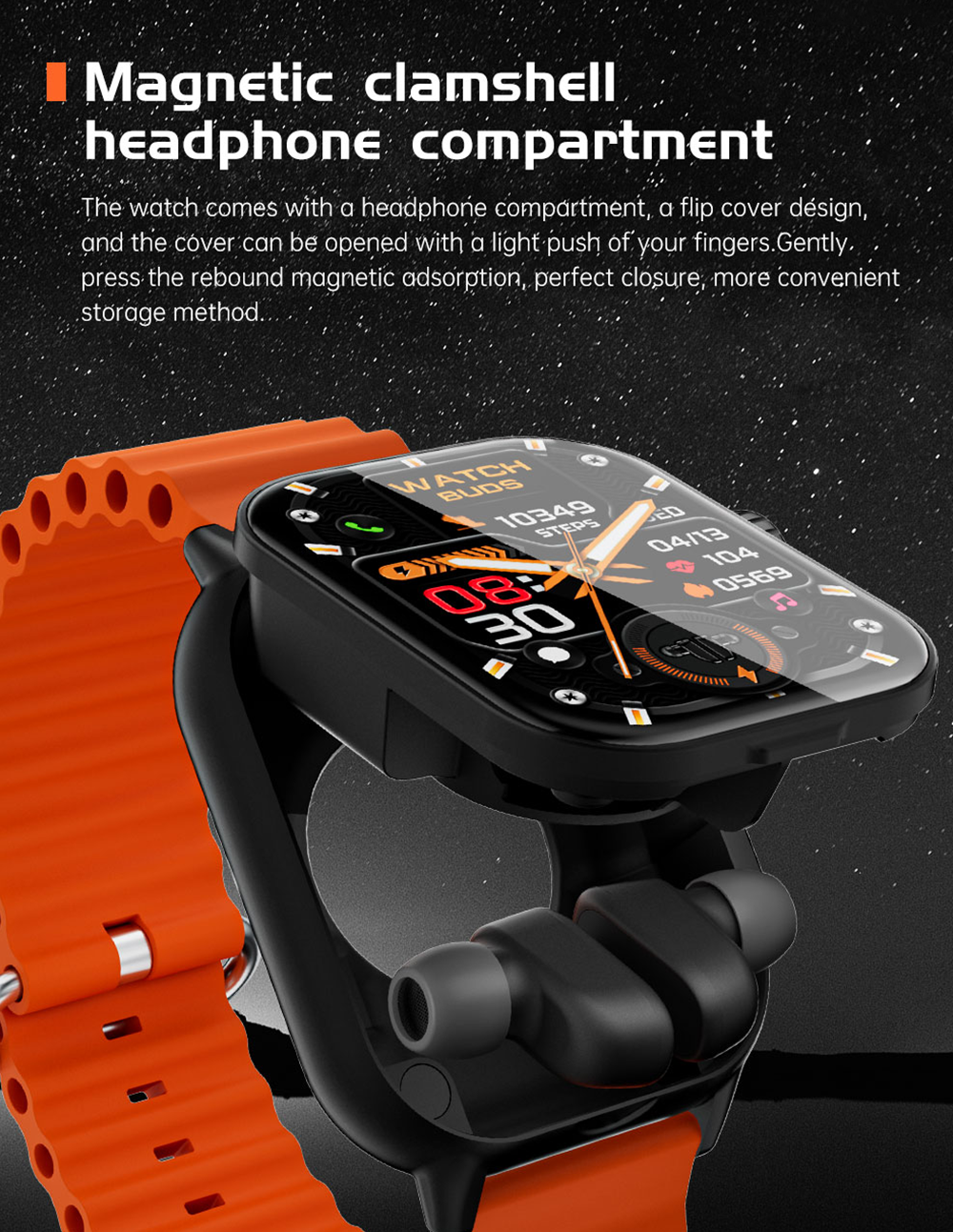 Hepu - 2-in-1 Smart Watch Noon Mart