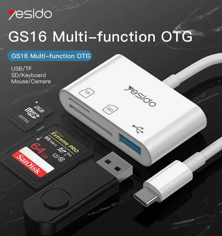 Dual-USB 3.0 to Type-C OTG Adapter Noon Marrt